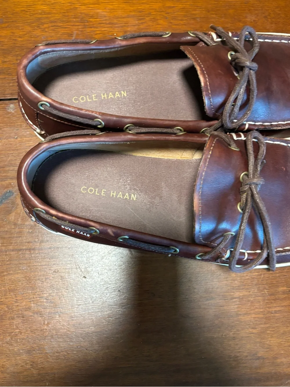 Cole Haan Men’s Pinch Roadtrip Boat Shoes Brown Leather Size 13 M